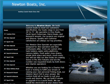 Tablet Screenshot of newtonboats.com